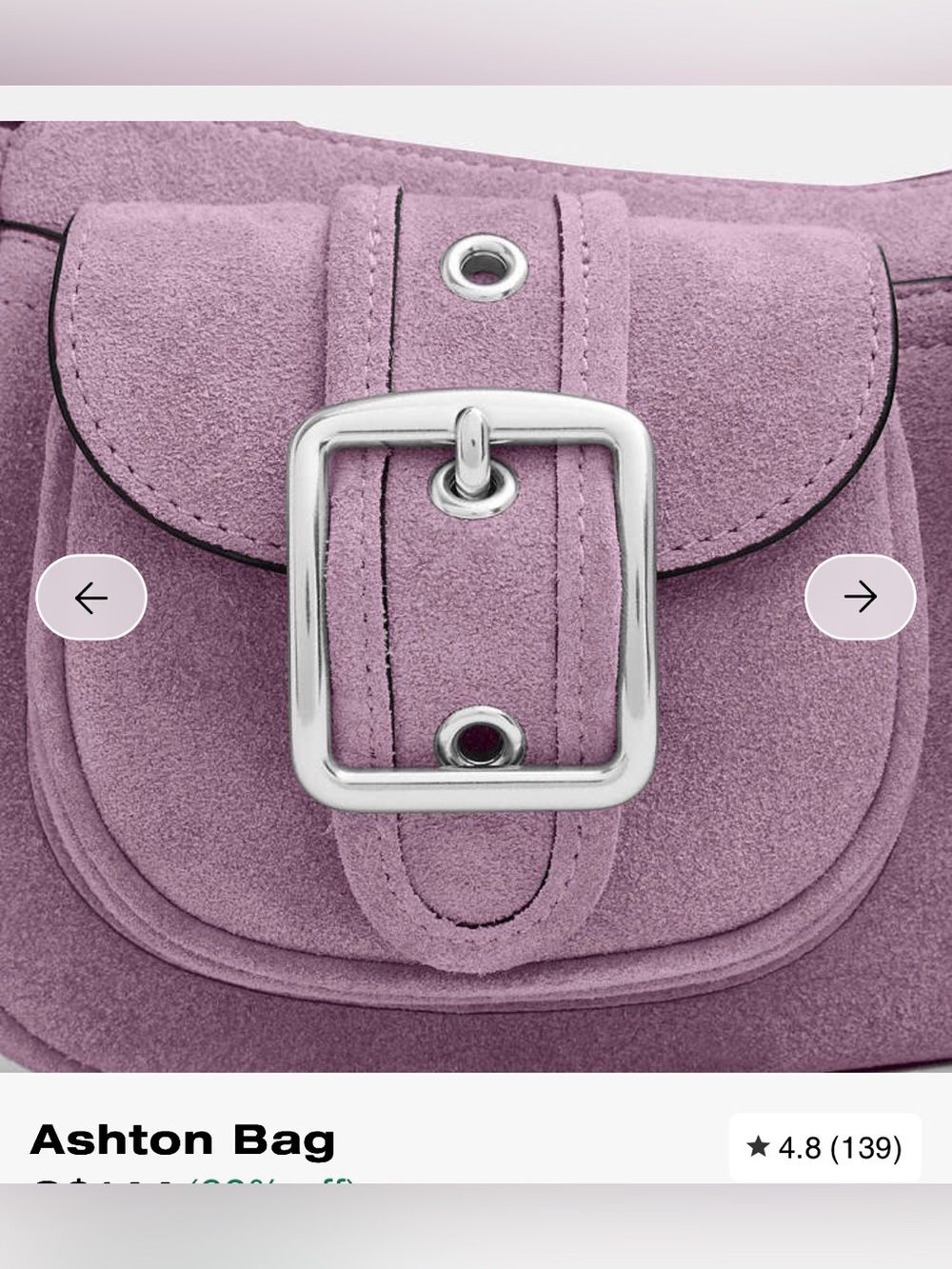 📣CLOSET CLEAROUT📣 Coach Ashton Bag in pink lavender suede 😍😍😍 - Picture 7 of 16